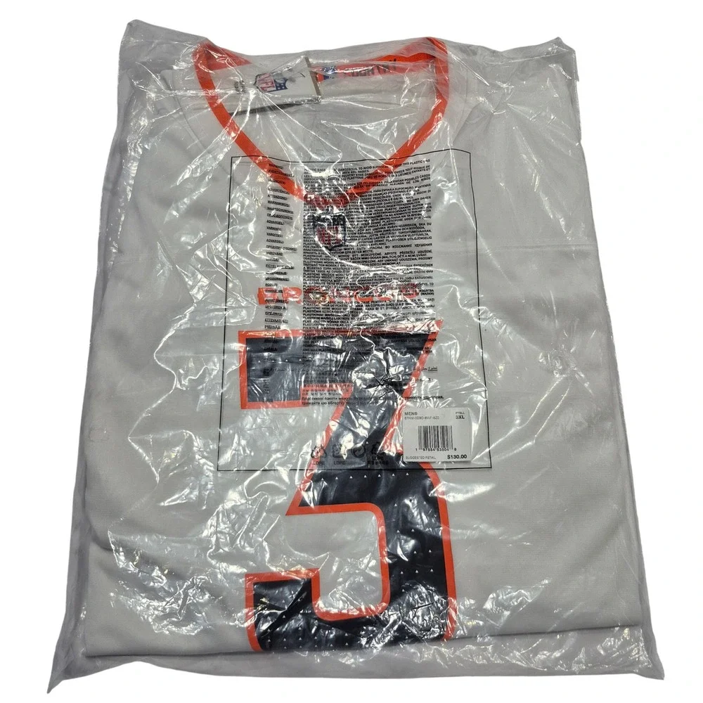 Russell Wilson Denver Broncos Nike Football Game Jersey White Men's Size 3XL